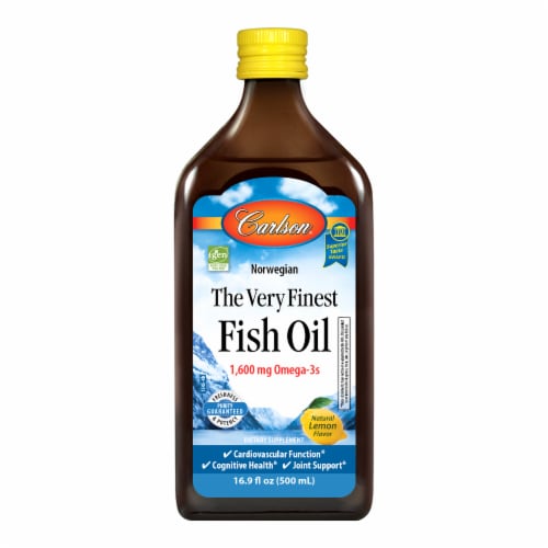 Carlson The Very Finest Lemon Fish Oil Perspective: front