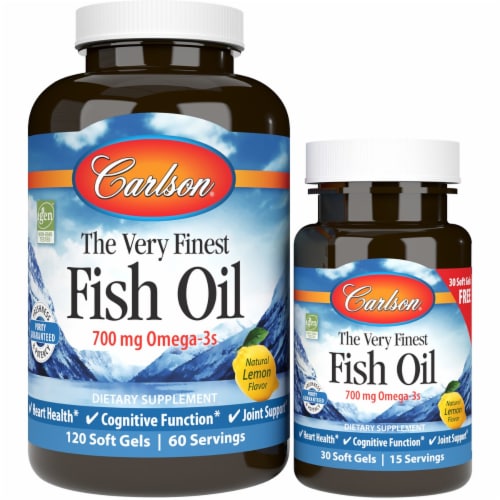 Carlson Fish Oil Omega-3s DHA & EPA Perspective: front