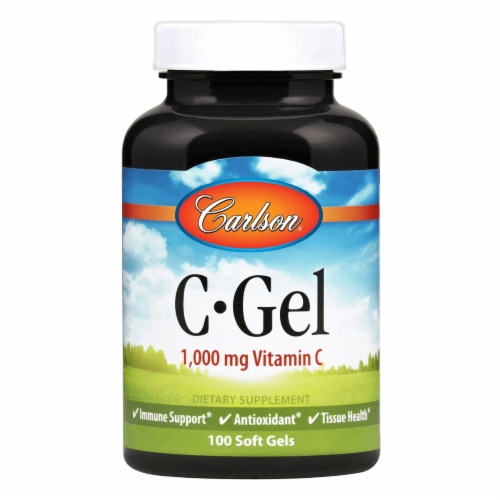 Carlson C-Gel 1,000 mg 100 Sgels Perspective: front