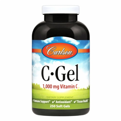 Carlson C-Gel 1,000 mg 250 Sgels Perspective: front