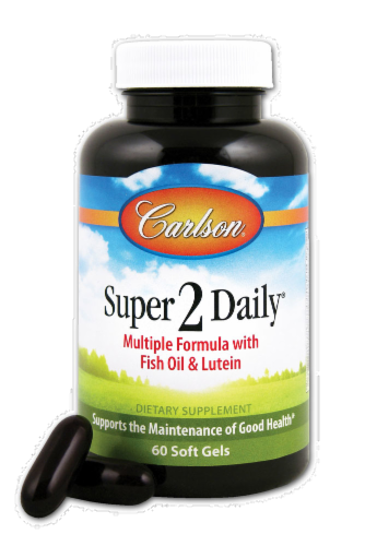 Carlson Super 2 Daily Vitamins Perspective: front