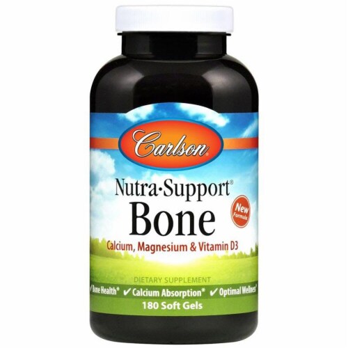 Carlson  Nutra•Support® Bone Dietary Supplement Perspective: front