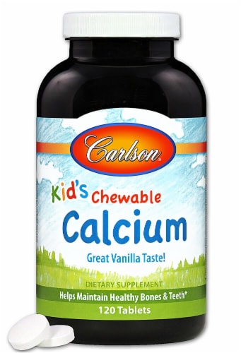 Carlson Kid's Chewable Calcium Tablets Perspective: front