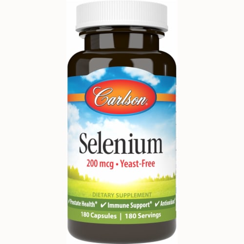 Carlson Selenium 200 mcg 180 Caps Perspective: front