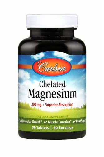 Carlson Chelated Magnesium Perspective: front