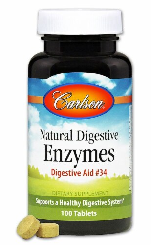 Carlson  Natural Digestive Enzymes Digestive Aid #34 Perspective: front