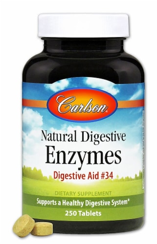Carlson  Natural Digestive Enzymes Digestive Aid No 34 Perspective: front