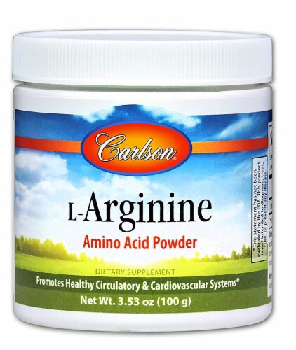 Carlson L-Arginine Amino Acid Powder Perspective: front