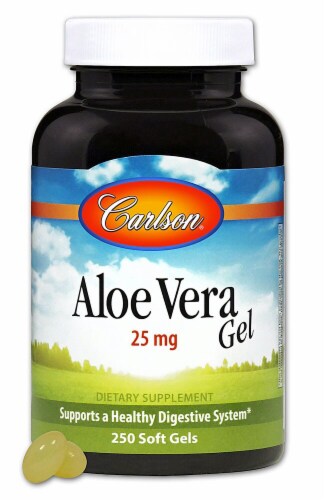 Carlson Aloe Vera Softgels 25 mg Perspective: front