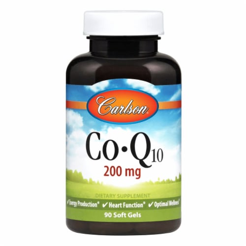 Carlson Coq10 200 mg 90 Sgels Perspective: front