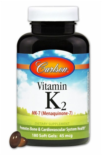 Carlson Vitamin K2 Supplements Perspective: front