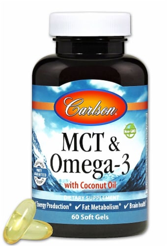 Carlson  MCT & Omega-3 with Coconut Oil Perspective: front
