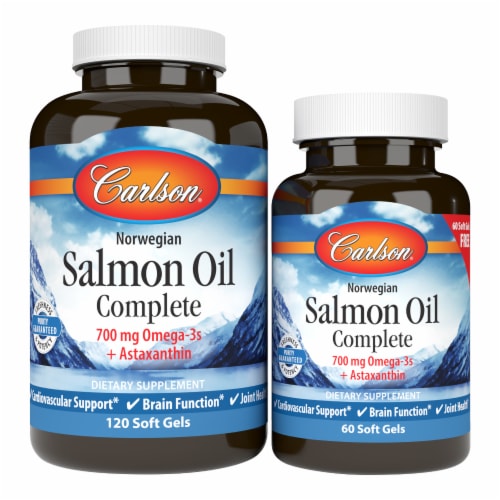 Carlson® Salmon Oil Complete Soft Gels Multipack Perspective: front