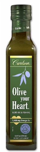 Carlson  Olive Your Heart Olive Oil   Garlic Perspective: front