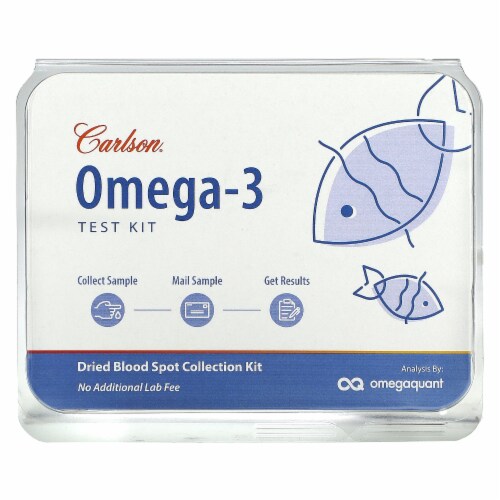 Carlson - Omega-3 Test Kit, Omega-3 Index Test, Measure Omega-3 Levels
