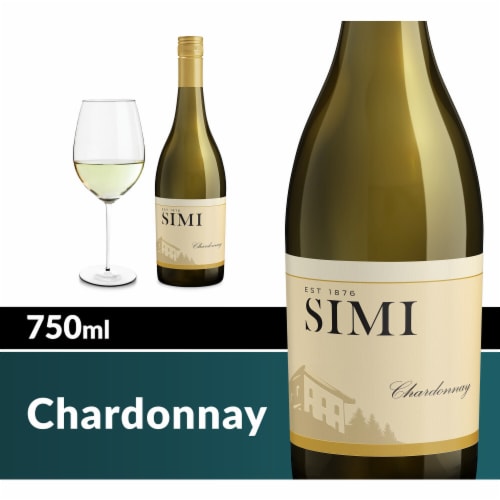 SIMI California Chardonnay White Wine Perspective: front