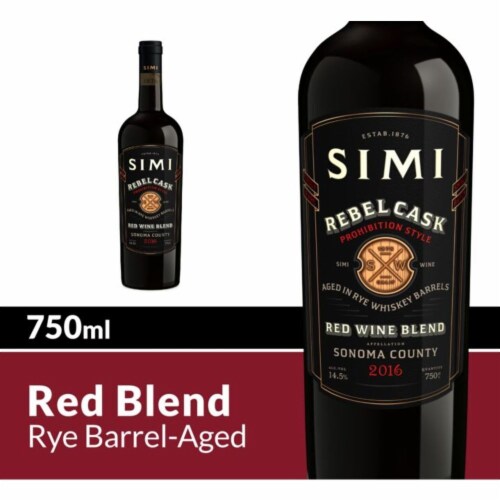 SIMI Sonoma County Rebel Cask Red Blend Red Wine Perspective: front