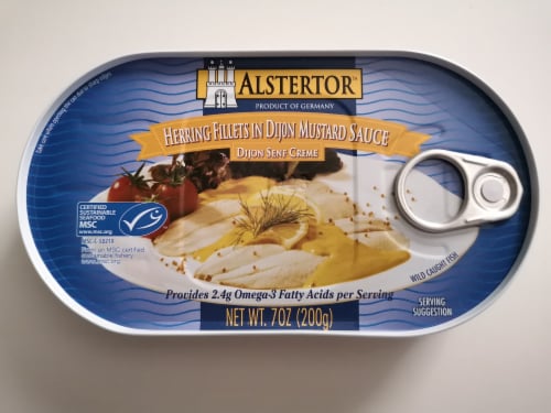 Alstertor Herring Fillets in Dijon Mustard Sauce Perspective: front