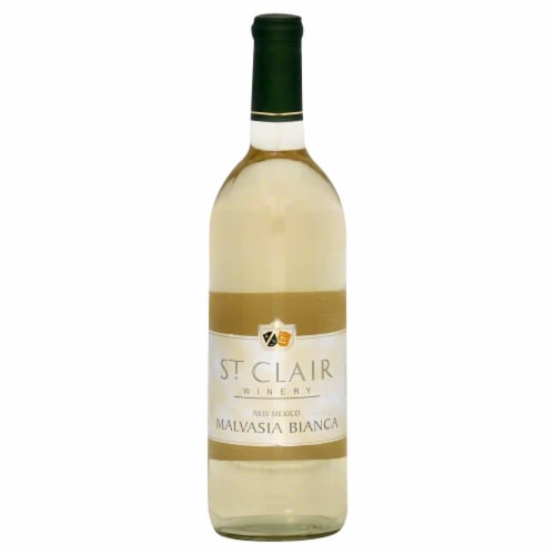 St. Clair Winery Malvasia Bianca New Mexico White Wine Perspective: front