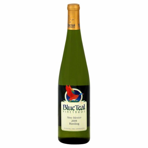Blue Teal Vineyards Riesling New Mexico White Wine Perspective: front