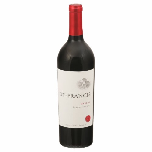 St. Francis Winery Merlot California Red Wine Perspective: front