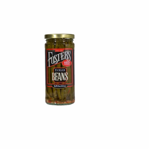 Foster's Pickled Red Pepper Green Beans Perspective: front