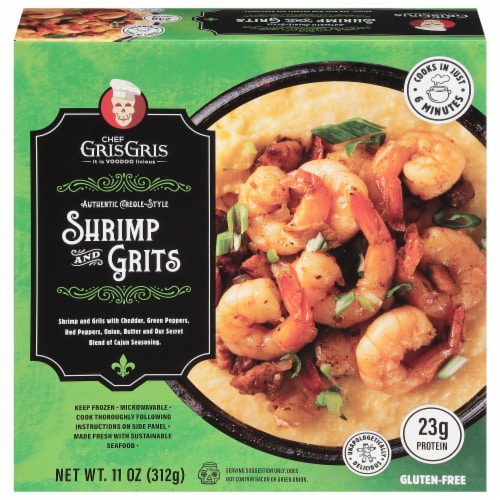 Chef Gris Gris Shrimp and Grits Frozen Meal Perspective: front