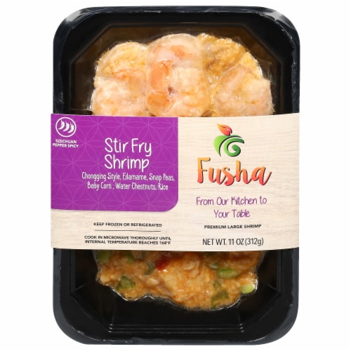 Shrimp Siciliano Stir Fries Shrimp Chongqing Style Perspective: front