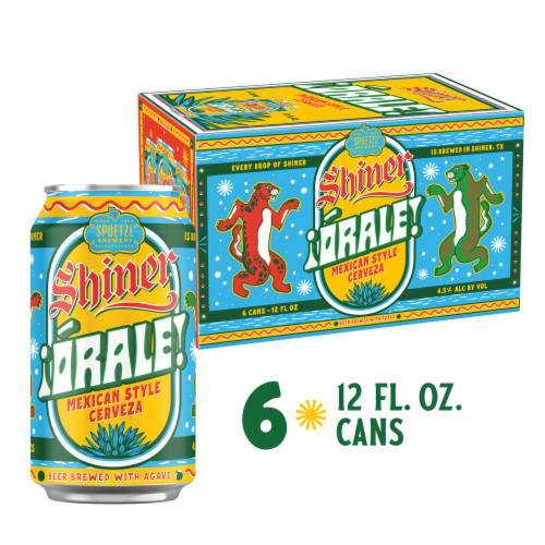 Shiner Orale Mexican-style Lager Craft Beer Perspective: front