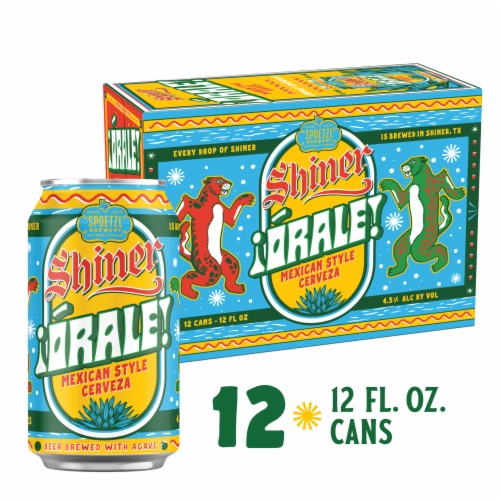 Shiner Orale Mexican-style Lager Craft Beer Perspective: front
