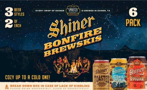 Spoetzl Brewery Shiner Bonfire Brewskis Craft Beer Variety Pack Perspective: front
