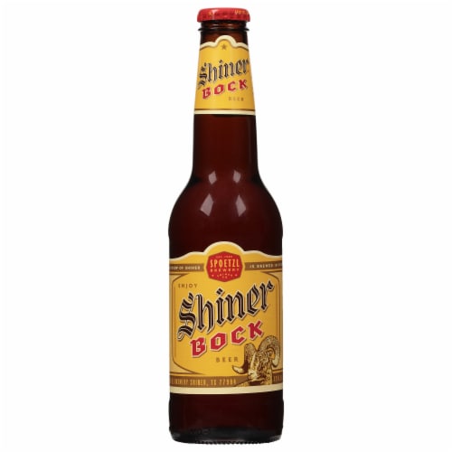 Shiner Bock Beer Perspective: front