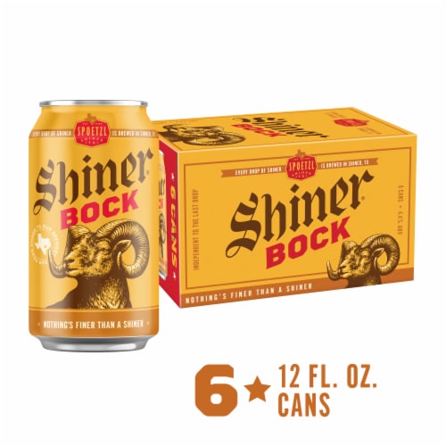 Shiner Bock Little Box O Bocks Beer 6 Cans 6 Cans 12 Fl Oz