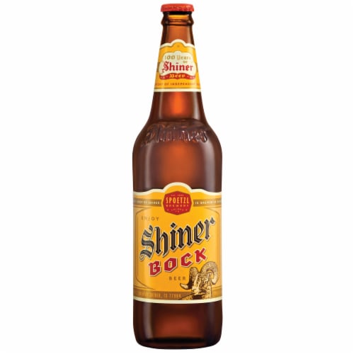 Shiner Bock Beer Perspective: front