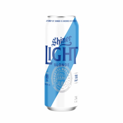 Shiner® Light Blonde Lager Craft Beer Perspective: front