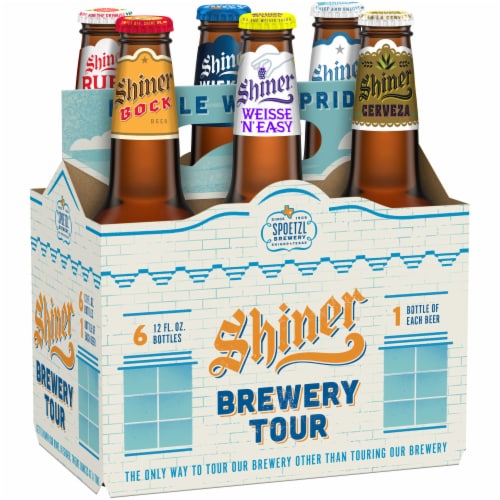 Shiner Brewery Tour Beer Variety Pack Perspective: front