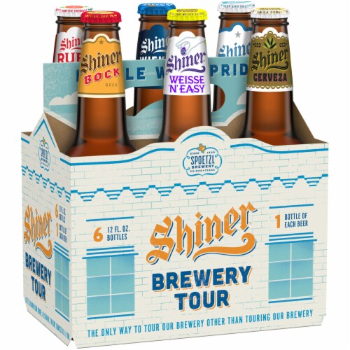 Shiner Brewery Tour Beer Variety Pack Perspective: front