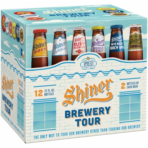 Shiner Brewery Tour Beer Variety Pack Perspective: front