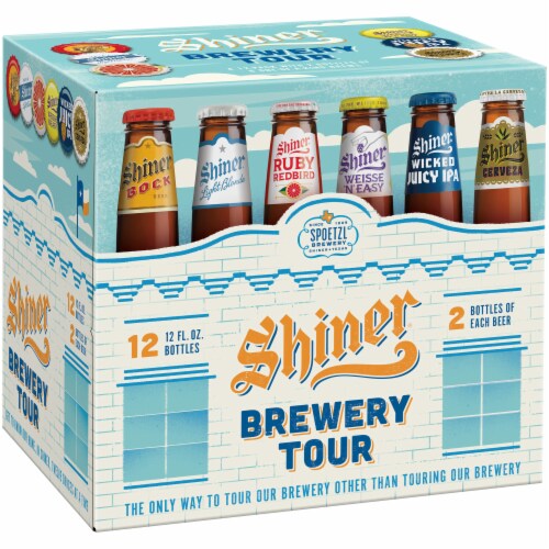 Shiner Brewery Tour Beer Variety Pack Perspective: front