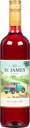 St. James Winery Country Red Wine Perspective: front