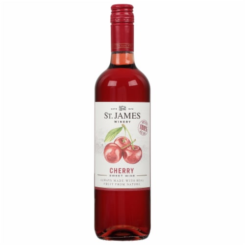 St. James Winery Cherry Sweet Wine Perspective: front