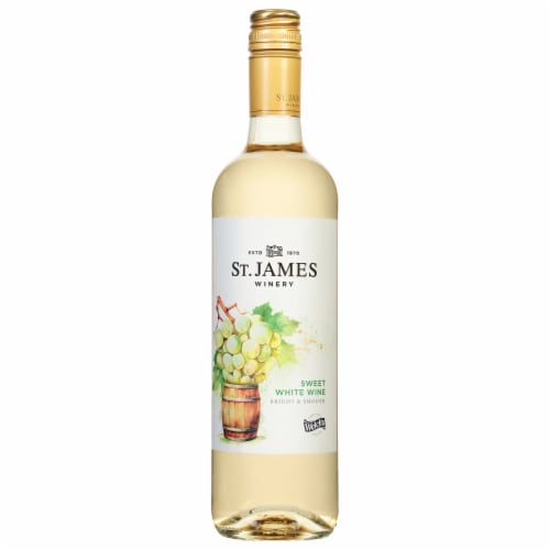 St. James Sweet White Wine Perspective: front