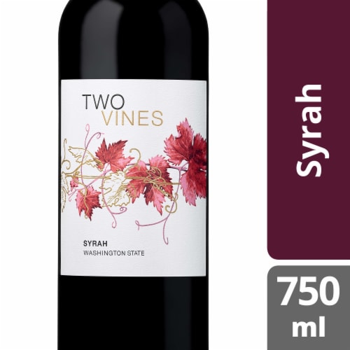 Two Vines Syrah Washington Red Wine Perspective: front