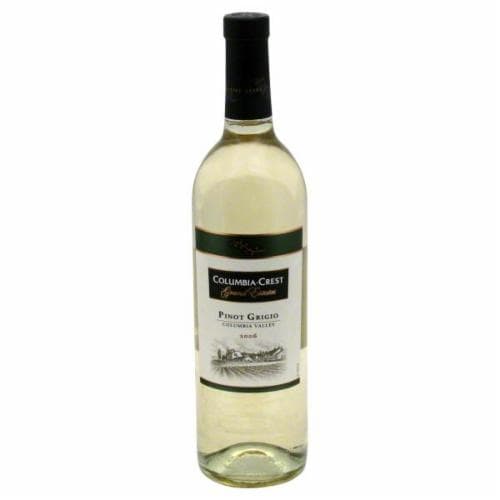 Columbia Crest Grand Estates Pinot Gris Washington White Wine Perspective: front