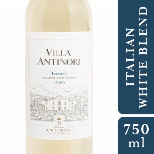 Villa Antinori Tuscany Italy White Wine Perspective: front