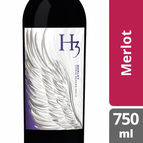H3 Merlot Washington Red Wine Perspective: front