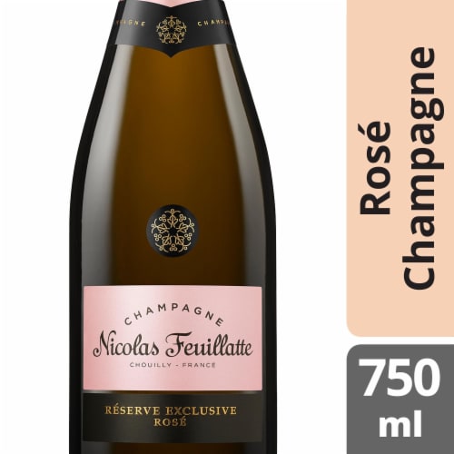 Champagne Nicolas Feuillatte Réserve Exclusive Rosé Champagne French Rosé  Sparkling Wine, 750 mL - Metro Market