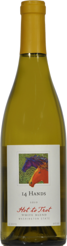 14 Hands Hot To Trot White Blend Washington White Wine Perspective: front