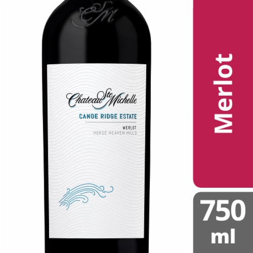 Chateau Ste Michelle Canoe Ridge Estate Merlot Washington Red Wine Perspective: front