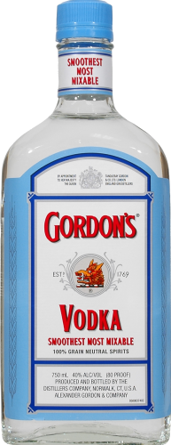 Gordon's Exceptional Blend (Vodka with Natural Flavors) Perspective: front